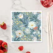 De zomerweide van de wilde bloemen servet (Insitu)