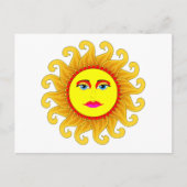 de zomerzonsondergang briefkaart (Voorkant)