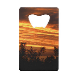 De zomerzonsondergang in Canberra tweezijdig Creditkaart Flessenopener