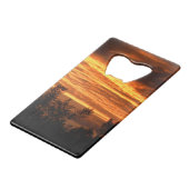 De zomerzonsondergang in Canberra tweezijdig Creditkaart Flessenopener (Achterkant Gekanteld)