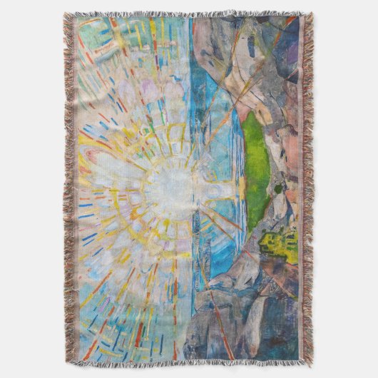 De zon 1909 | Edvard Munch | Deken (Voorkant Verticaal)