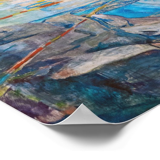 De zon 1909 | Edvard Munch | Poster (Hoek)