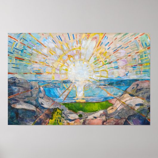De Zon 1909 | Edvard Munch | Poster (Voorkant)