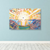 De Zon 1912 | Edvard Munch | Canvas Afdruk (Insitu (Houten vloer))