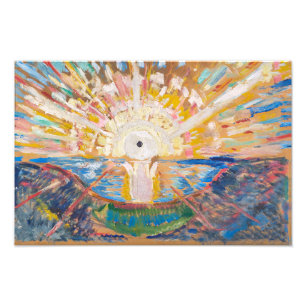 De Zon 1912 Edvard Munch Foto Afdruk