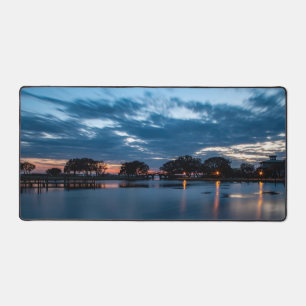 De zon begint bij de walvis bureaumat