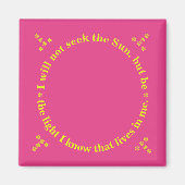 De zon binnenin magneet (Voorkant)