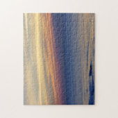 De zon boven de oceaan legpuzzel (Verticaal)