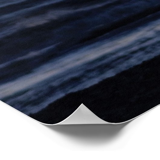 De zon boven de oceaan poster (Hoek)