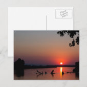 De zon boven de Zambesi Briefkaart (Voorkant / Achterkant)