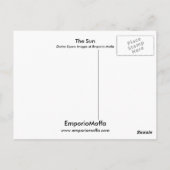 De zon briefkaart (Achterkant)