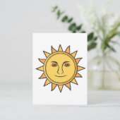 De zon briefkaart (Staand voorkant)