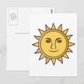 De zon briefkaart (Voorkant / Achterkant)