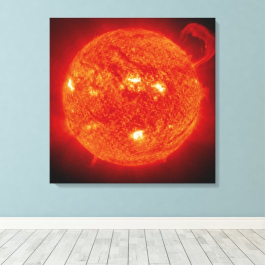 De zon canvas afdruk (Insitu (Houten vloer))