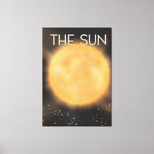 De zon canvas afdruk (Voorkant)