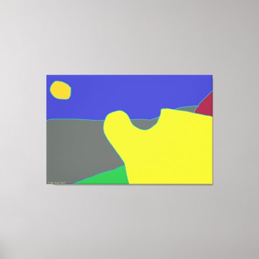 De zon canvas afdruk (Voorkant)