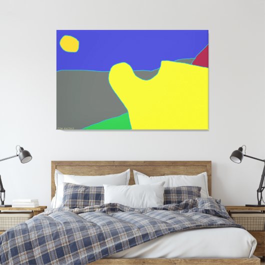 De zon canvas afdruk (Insitu (Slaapkamer))