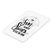 De zon citeert de Regen citeert Positieve Resultaa Magneet (Linkerzijde)