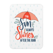 De zon citeert de Regen citeert Positieve Resultaa Magneet (Verticaal)