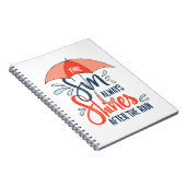 De zon citeert de Regen citeert Positieve Resultaa Notitieboek (Rechterzijde)