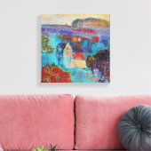 De zon daalt in 2013 canvas afdruk (Insitu (Woonkamer))