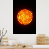 De Zon - De Levensgevende Ster Van Ons Zonnestelse Poster (Keuken)