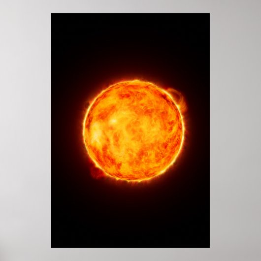De Zon - De Levensgevende Ster Van Ons Zonnestelse Poster (Voorkant)