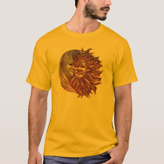 De zon, de maan, de kus t-shirt (Voorkant)