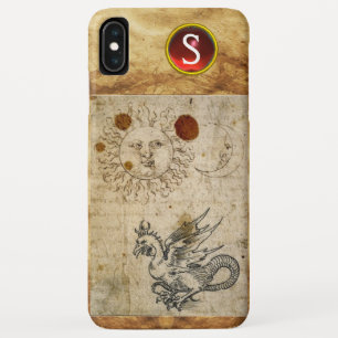 DE ZON DE MAAN EN BASISKLUS PERKAMENT Monogram Case-Mate iPhone Case