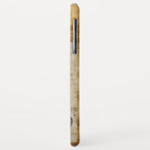 DE ZON DE MAAN EN BASISKLUS PERKAMENT Monogram Case-Mate iPhone Case (Achterkant/links)
