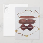 De zon/de sneeuw 'glazen van Inuit Briefkaart (Voorkant / Achterkant)