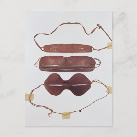 De zon/de sneeuw 'glazen van Inuit Briefkaart (Voorkant)