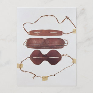 De zon/de sneeuw 'glazen van Inuit Briefkaart