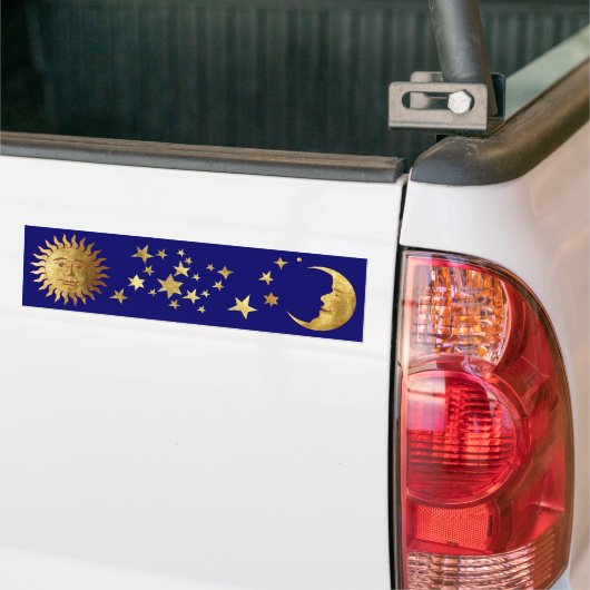 De zon, de sterren, de maan bumpersticker (Op Truck)
