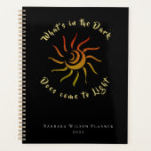 De zon die donkere tot lichte Gezegden schetst per Planner (Voorkant)