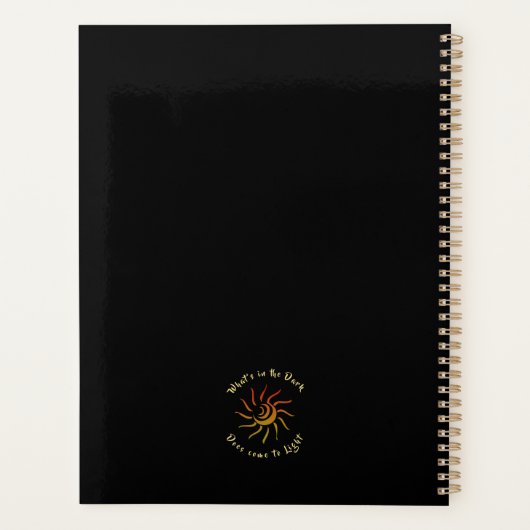 De zon die donkere tot lichte Gezegden schetst per Planner (Achterkant)