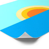 De Zon die van de Zon in het Poster van het Zee pl (Hoek)