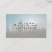 De zon door de vuist visitekaartje (Achterkant)