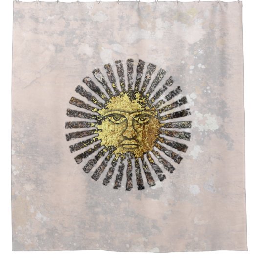 De zon douchegordijn (Voorkant)