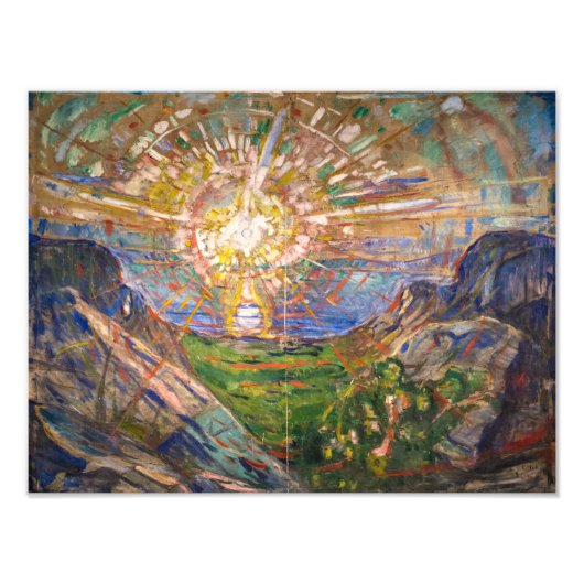 De zon | Edvard Munch | Foto Afdruk (Voorkant)