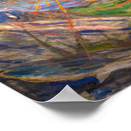 De zon | Edvard Munch | Poster (Hoek)