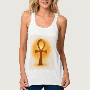 De Zon en de Ankh: Vereniging van Licht en Onsterf Tanktop