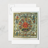 De zon en de diersoort, Russisch, eind 18e eeuw Briefkaart (Voorkant / Achterkant)