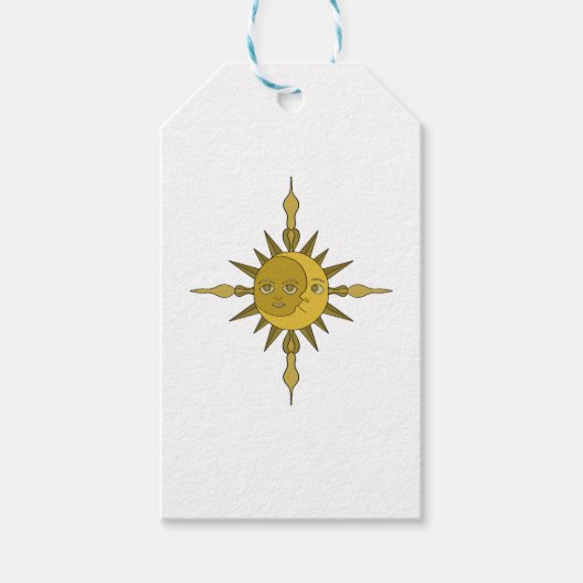 De Zon en de Maan Cadeaulabel (Voorkant)