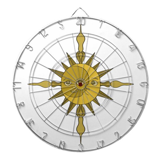 De Zon en de Maan Dartbord (Voorkant)