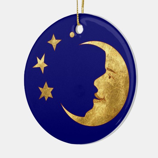 De zon en de maan keramisch ornament (Links)