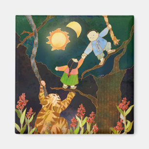 De zon en de maan: Koreaanse Folk Tale Magnet