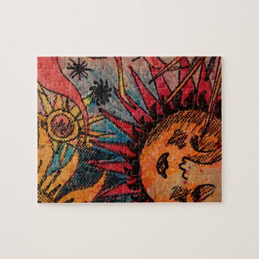 De zon en de maan legpuzzel (Horizontaal)