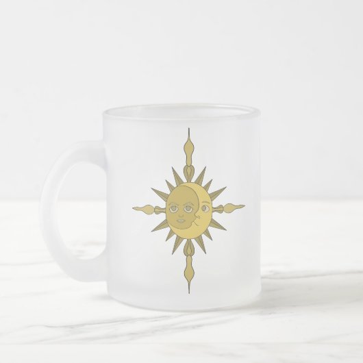 De Zon en de Maan Matglas Koffiemok (Links)