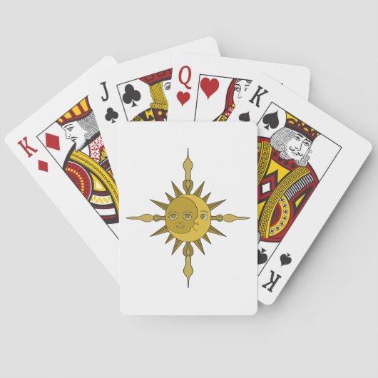 De Zon en de Maan Pokerkaarten (Achterkant)